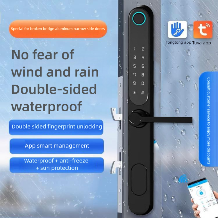 Narrow-edge waterproof fingerprint lock F9SE