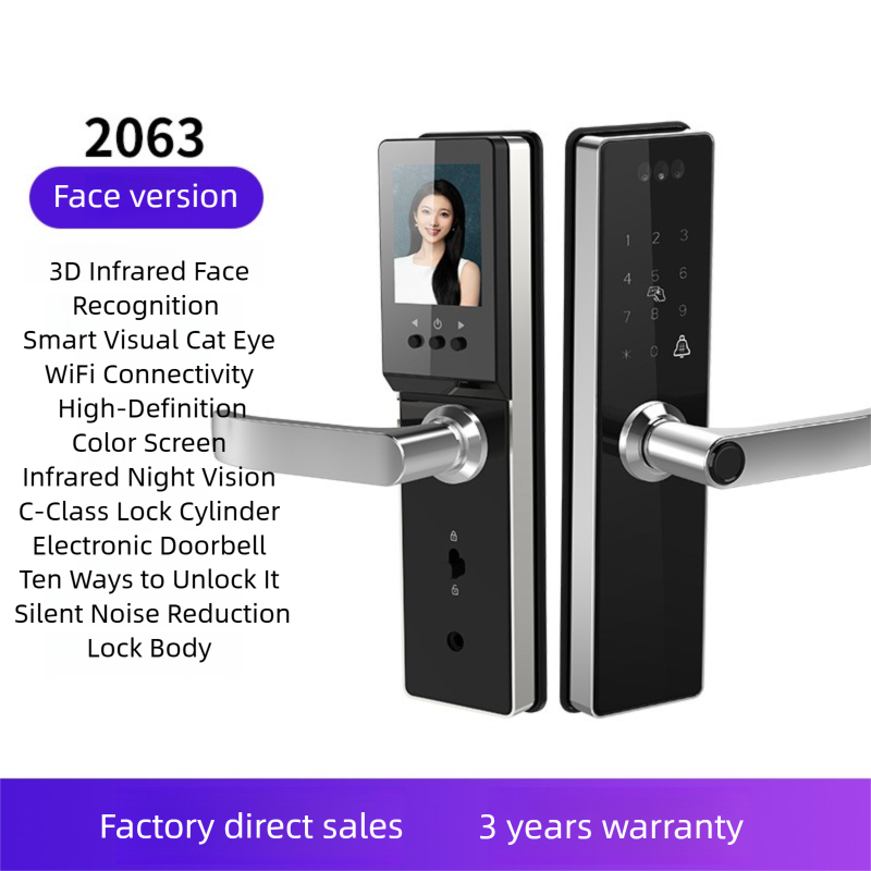 3D Face Recognition Intelligent Fingerprint Lock 2063Zm