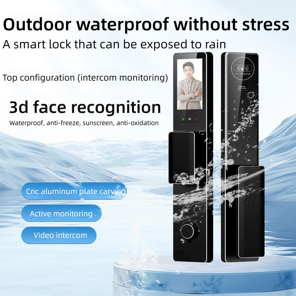 3D Facial Recognition Smart Lock F63 Waterproof
