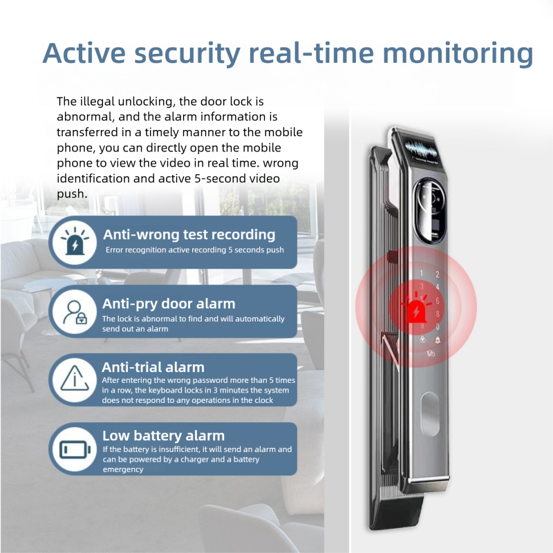Face recognition fingerprint lock Q7 fully automatic intelligent lock