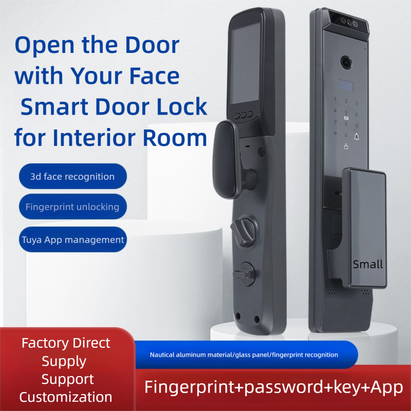 Fully automatic facial recognition fingerprint smart lock Q12