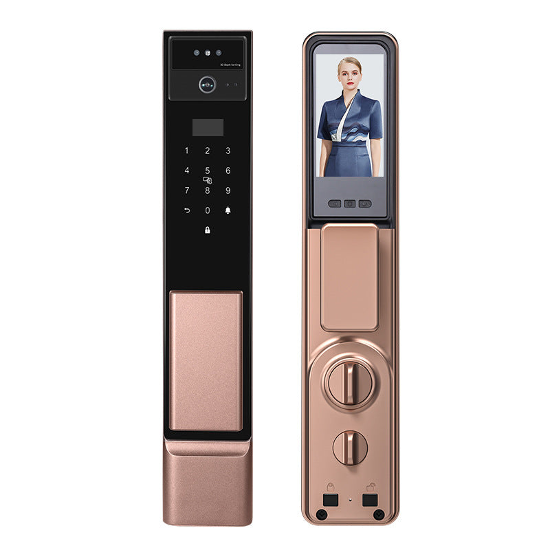 New product fully automatic face recognition smart door lock 912