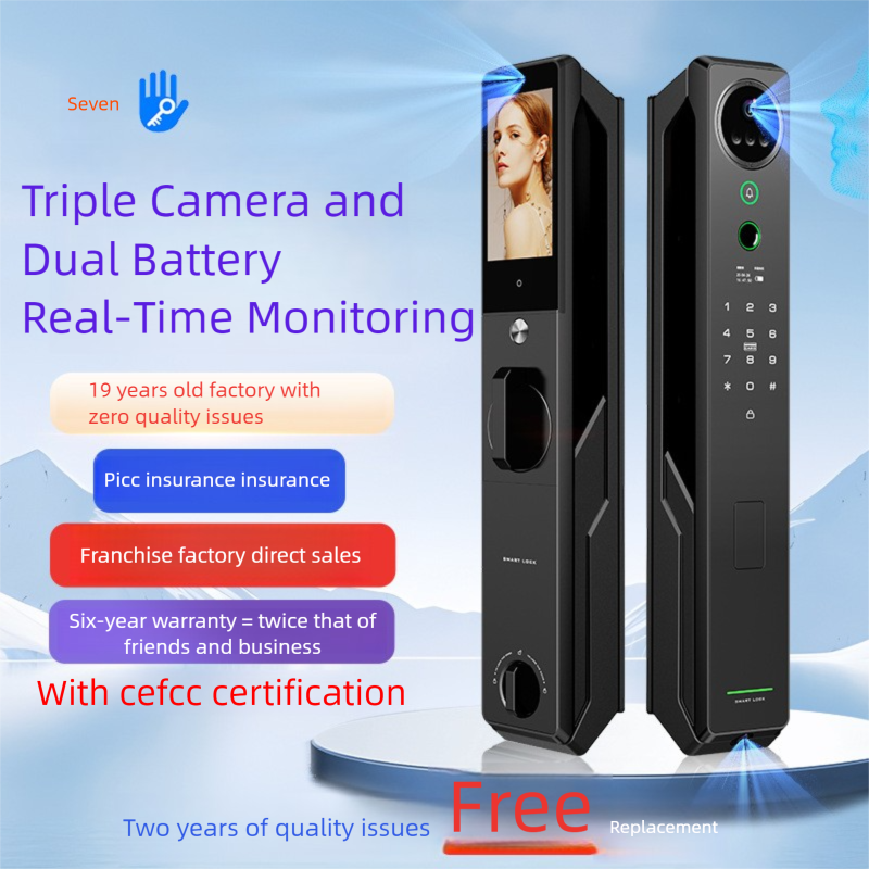 High-end face recognition smart lock C919
